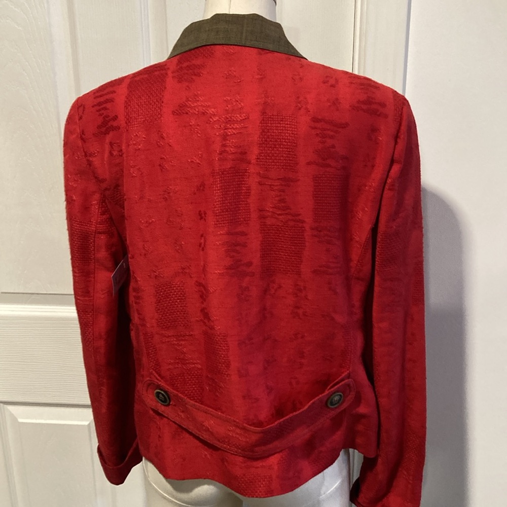 Canvasbacks Red Patchwork Jacket 8 - image 3